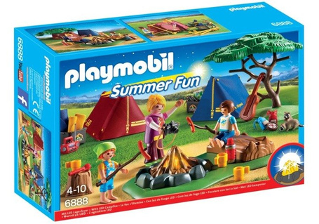 PLAYMOBIL 6888 Pole namiotowe z ogniskiem LED