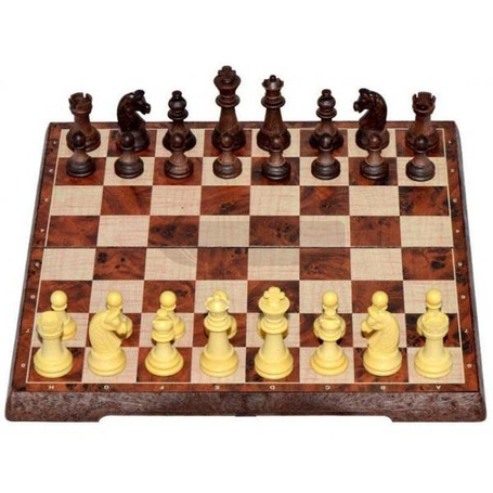 Szachy i warcaby 2w1 magnetyczne 31x31cm
