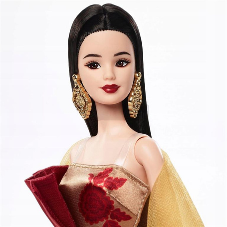 LALKA BARBIE SIGNATURE 2026 Lunar New Year lalka w sukience w piwonie JJX83