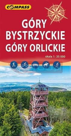 Mapa - Góry Bystrzyckie, Góry Orlickie 1:35 000