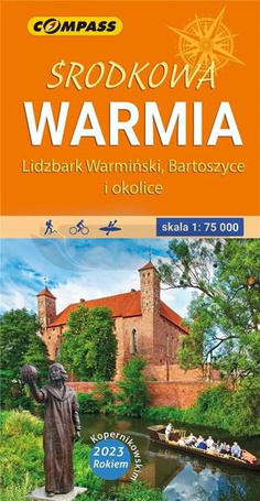 Mapa turystyczna - Środkowa Warmia lam. 1:75 000