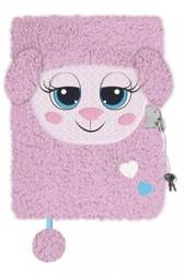 Pamiętnik A5/96K z kłódką 3D Cute lamb