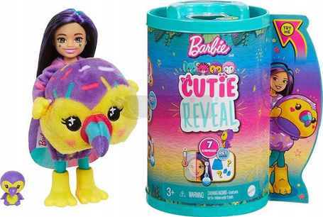 BARBIE CUTIE REVEAL CHELSEA W PRZEBRANIU TUKANA HKR16