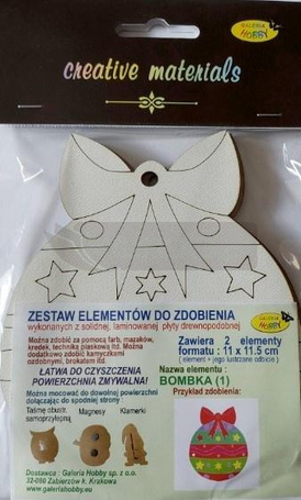 Zestaw elementów do zdobienia Bombka BN 11x11,5cm