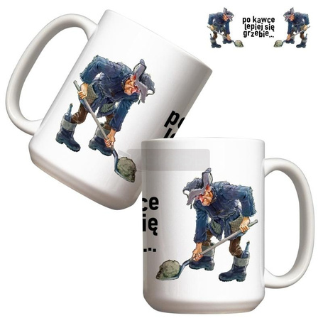 Kubek - Po kawce lepiej się grzebie 440ml