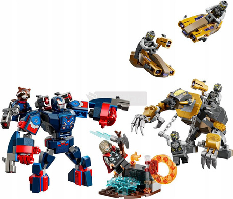 KLOCKI LEGO MARVEL 76322 AVENGERS KONIEC GRY THOR KONTRA CHITAURI