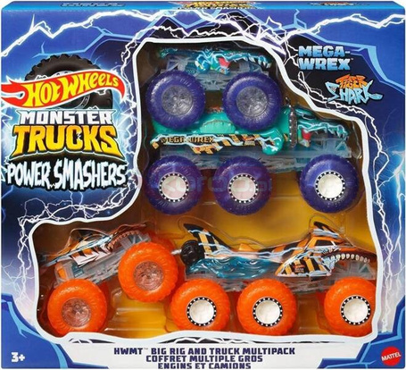 HOT WHEELS MONSTER TRUCK POWER MASHERS MULTIPACK zestaw pojazdów HYJ29