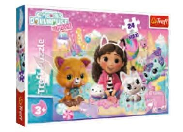 Puzzle 24 Maxi Koci świat Gabby TREFL