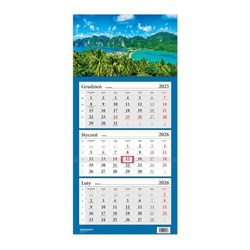 Kalendarz 2026 trójdzielny Lux Tajlandia HELMA