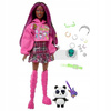 LALKA BARBIE EXTRA 19 w stroju pop punk + PANDA HKP93