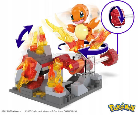 MEGA CONSTRUX POKEMON KLOCKI 81 el Ognisty atak Charmandera HTH86