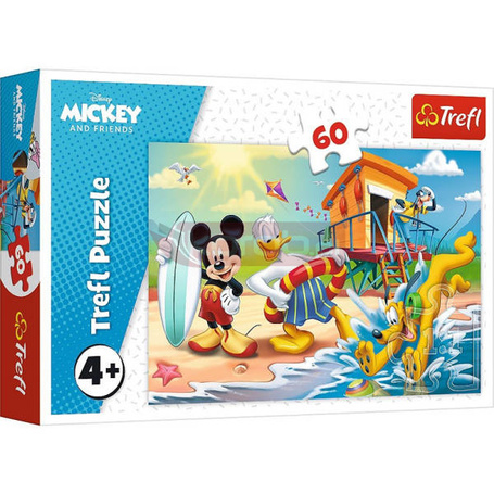 Puzzle 60 elementów Ciekawy dzień Myszka Miki