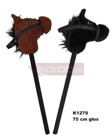 Koń na kiju z głosem 75cm MIX