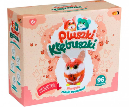 Zestaw kreatywny Pluszki-Kłębuszki 96 elementów Króliczek