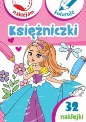 Księżniczki. Naklejam i koloruję