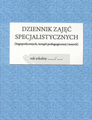 Dziennik zajęć specjalistycznych