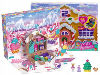 LALKA POLLY POCKET KALENDARZ ADWENTOWY Piernikowa chatka, dla dzieci +4 lat JFV13