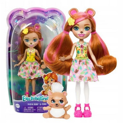 ENCHANTIMALS LALKA Biloxi Bear i zwierzątko miś Trail HTP81