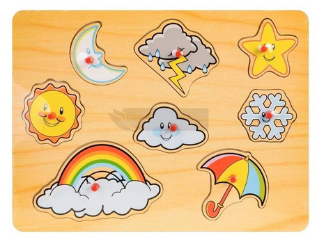 Układanka drewno - pogoda