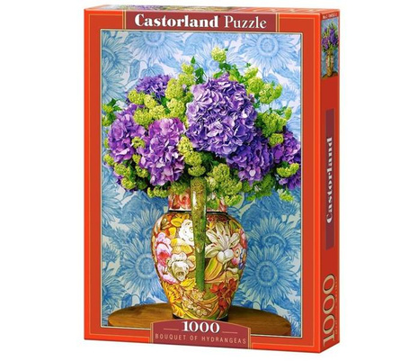 Puzzle 1000 Bouquet of Hydrangeas CASTOR