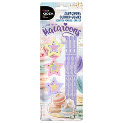 Ołówki zapachowe +gumki makaroniki KIDEA