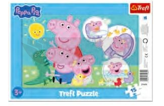 Puzzle ramkowe 15 Najmilsza świnka TREFL