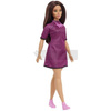 Lalka Barbie Fashionistas sukienka różowa kratka HBV20