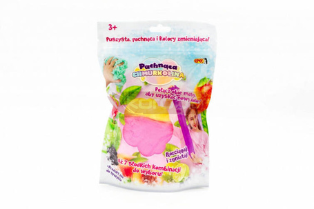 Masa plastyczna Pachnąca Chmurkolina 1 pack, seria 4, MIX KOLORÓW (2x30g) Różowy+żółty (mango)