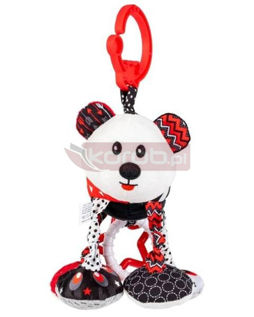 Zawieszka Kontrastowy Miś Jacuś z wibracją