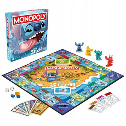 GRA PLANSZOWA MONOPOLY STITCH Hasbro, wersja polska +8 lat G0388