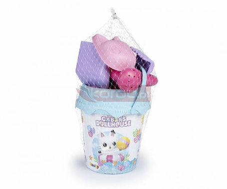 Wiaderko z akcesoriami Koci domek Gabbi