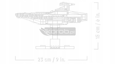LEGO STAR WARS 75404 KRĄŻOWNIK ACCLAMATOR, zestaw klocków +18