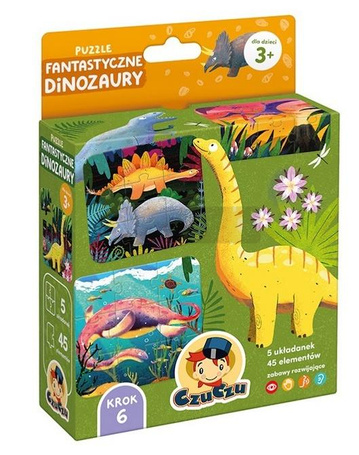 CzuCzu Puzzle Fantastyczne Dinozaury 3+