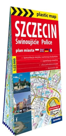 Plastic map Szczecin, Świnoujście, Police w.2025