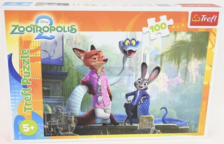 Puzzle 100 Tajemnice Zootopii