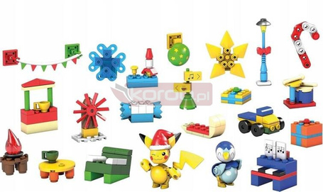 MEGA CONSTRUX POKEMON KLOCKI kalendarz adwentowy, dla dzieci +6 lat GYG99