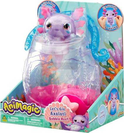 Animagic Let's Glo Axolotl Bubble Reef
