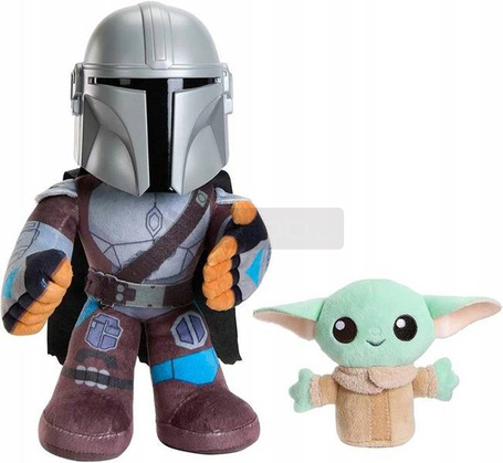 STAR WARS MANDALORIAN MASKOTKA interaktywna +GROGU HNT52