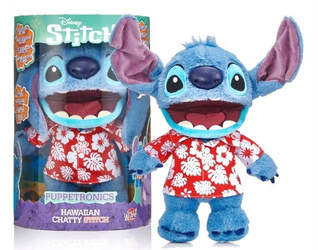 DISNEY STITCH CHATTY MASKOTKA 30cm w ubranku interaktywna, animatroniczna 28265