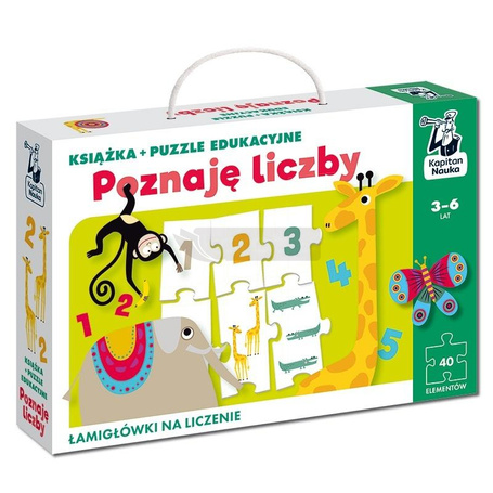 Poznaję liczby. Książka + puzzle edukacyjne