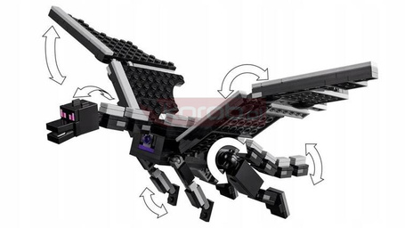 LEGO MINECRAFT 21264 SMOK KRESU I STATEK KRESU zestaw klocków dla dzieci 8+