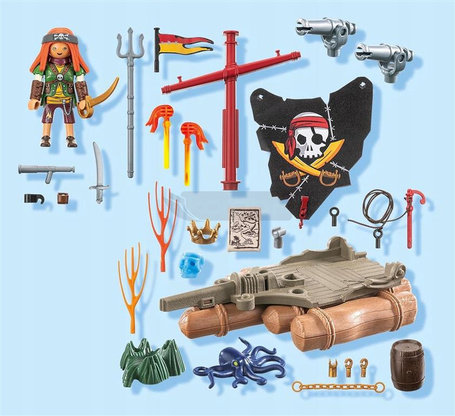PLAYMOBIL PIRATES 71794 PIRACKA TRATWA ZE SKARBEM zestaw dla dzieci 4+