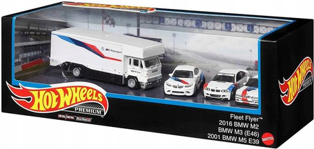 HOT WHEELS PREMIUM DIORAMA zestaw 4 aut BMW HCR52
