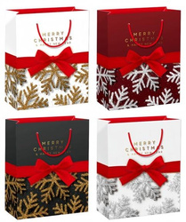 Torebka prezentowa M Boże Narodzenie szerokie dno