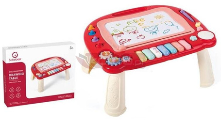 Stolik edukacyjny ze znikopisem na baterie