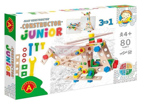 Mały Konstruktor Junior - Helicopter 3w1 ALEX