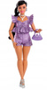 LALKA BARBIE DELUXE STYLE #8 w stroju z metalicznym połyskiem JFP43