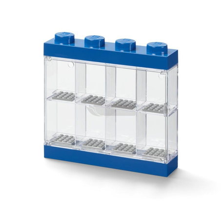 Lego(R) witryna na 8 minifigurek niebieska
