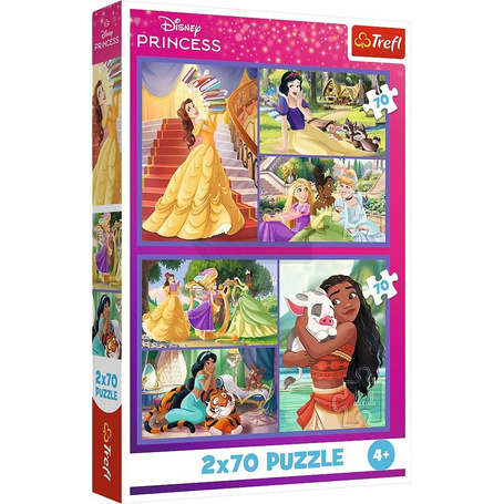 Puzzle 2x70 Bajkowe dni TREFL