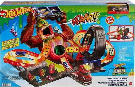 Hot Wheels zestaw Goryl toksyczny atak i autko GTT94